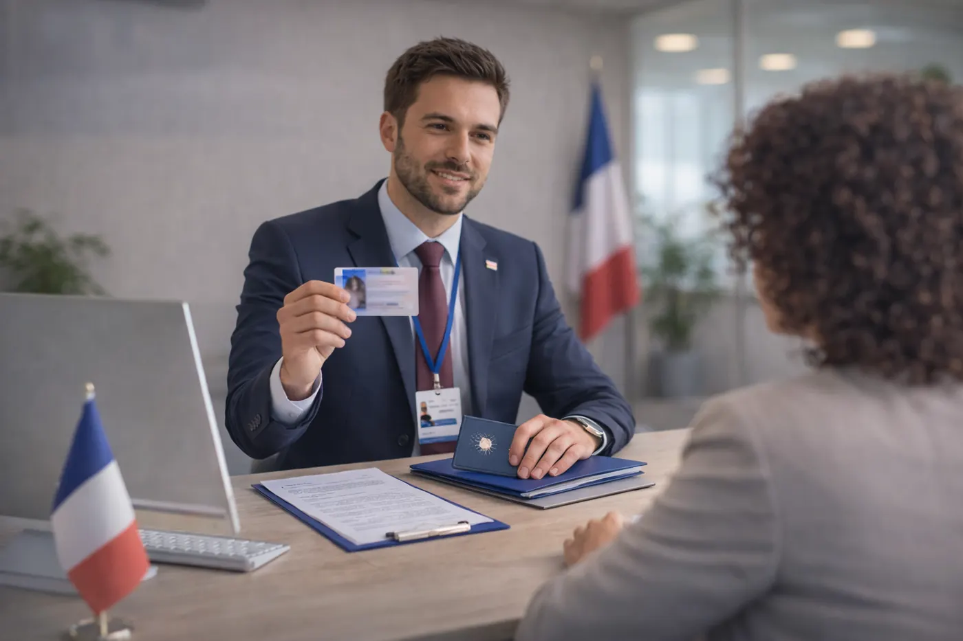 Entretien en bureau pour préparer une démarche de séjour