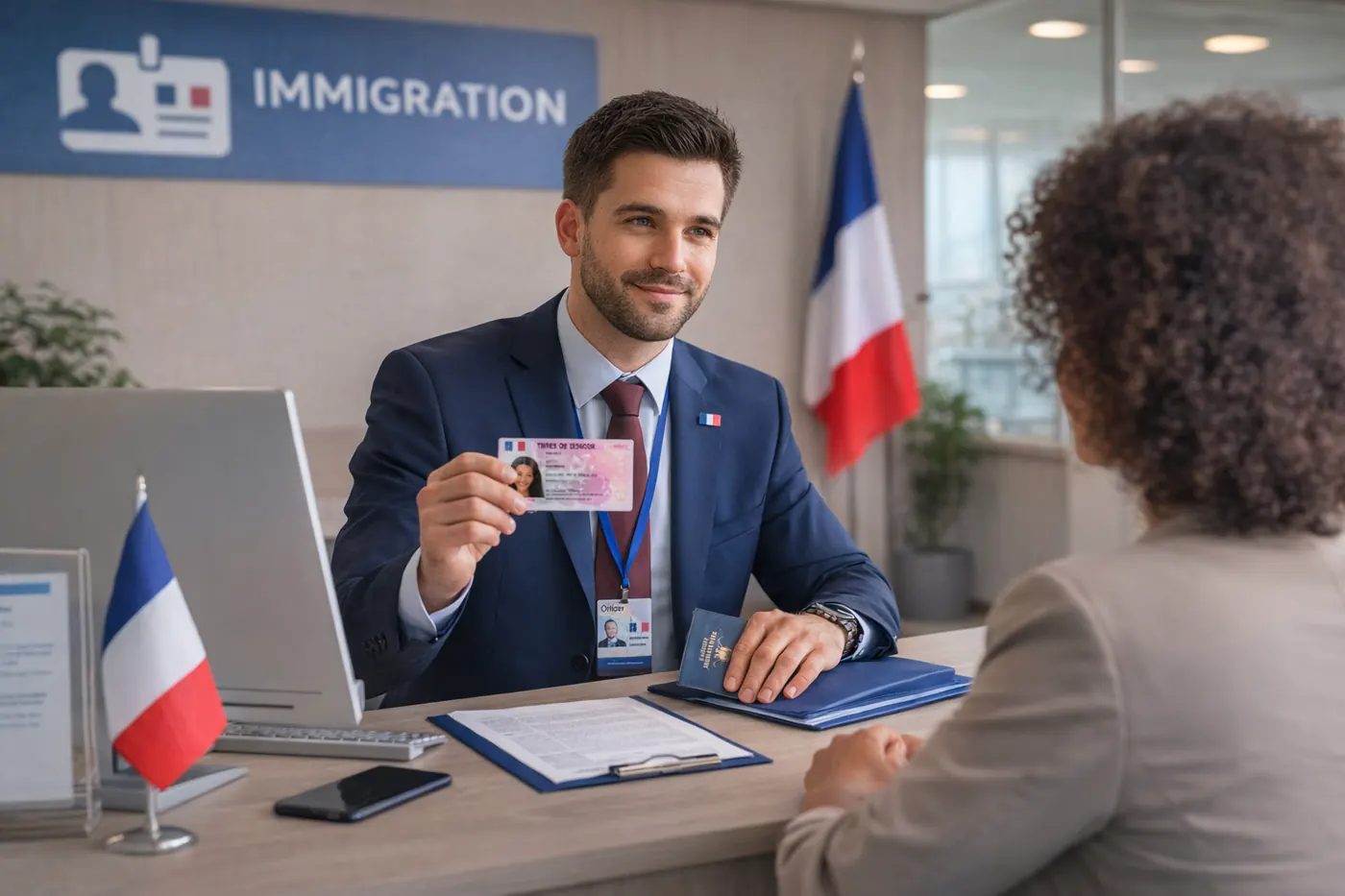Échange en bureau autour d’une carte et d’un dossier